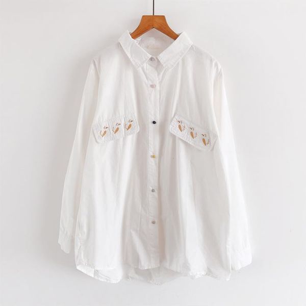 women's blouses & shirts 2021 autumn women blouse mori girl literary embroidery loose turndown collar long sleeve white
women's blouses & shirts 2021 autumn women blouse mori girl literary embroidery loose turndown collar long sleeve white