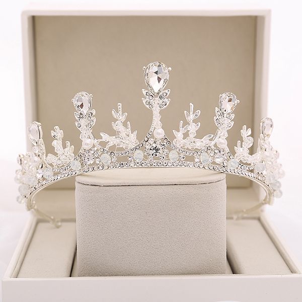 black bride female net red goddess headdress 18 year old gift crown grand korean style, Silver
black bride female net red goddess headdress 18 year old gift crown grand korean style, Silver