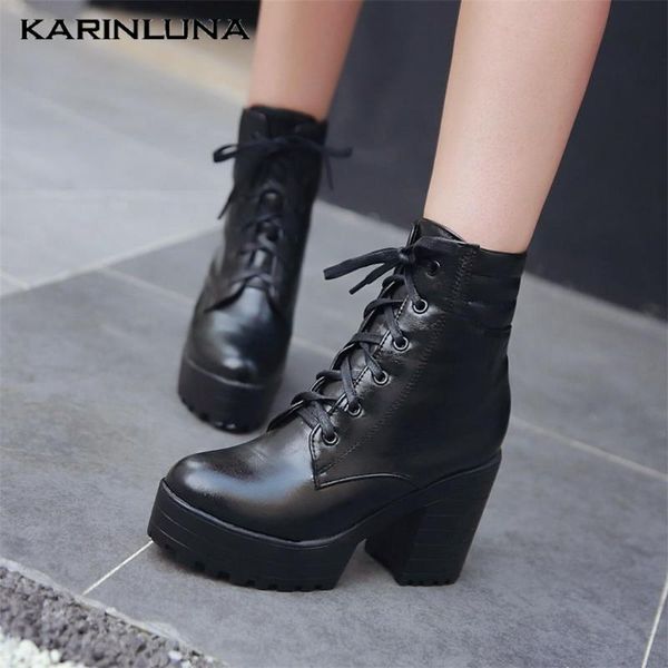 boots karin fashion big size 43 woman shoes high heels 9.5 cm platform square thick cross-tied round toe ankle, Black
boots karin fashion big size 43 woman shoes high heels 9.5 cm platform square thick cross-tied round toe ankle, Black