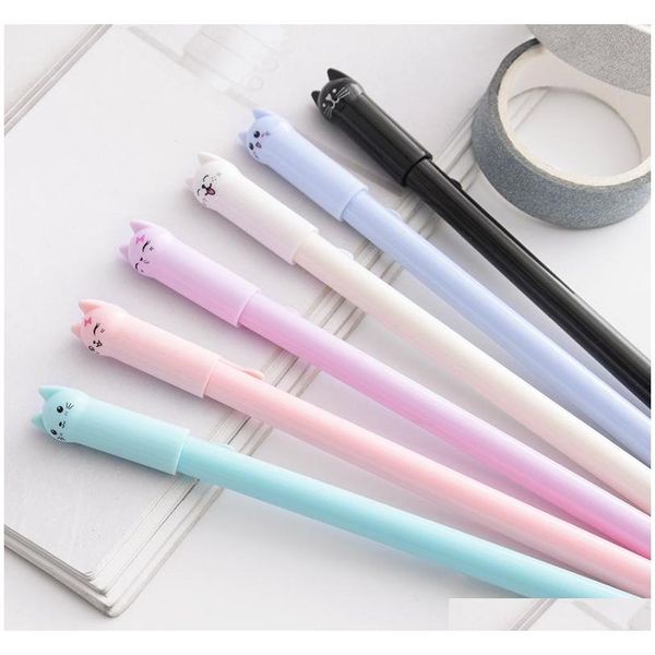 24 pcs korean creative stationery cute cartoon cat neutral pencil needle black student with cat office supplies
24 pcs korean creative stationery cute cartoon cat neutral pencil needle black student with cat office supplies