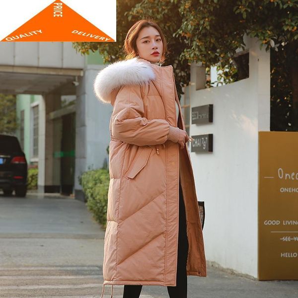 women's down & parkas jacket fashion women winter real raccoon fur hooded duck coat female korean long parka hiver 2092, Black
women's down & parkas jacket fashion women winter real raccoon fur hooded duck coat female korean long parka hiver 2092, Black