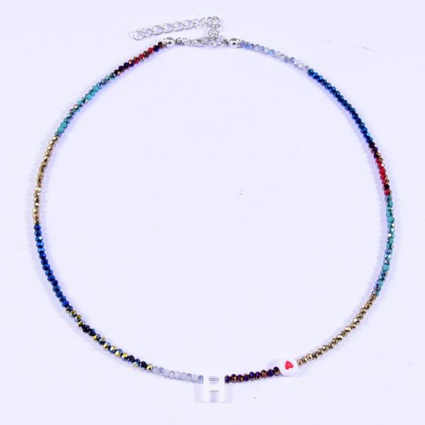 chains 3mm crystal letter necklace for women heart natural shell boho custom name chain on the neck pendants jewelry choker femme, Silver
chains 3mm crystal letter necklace for women heart natural shell boho custom name chain on the neck pendants jewelry choker femme, Silver