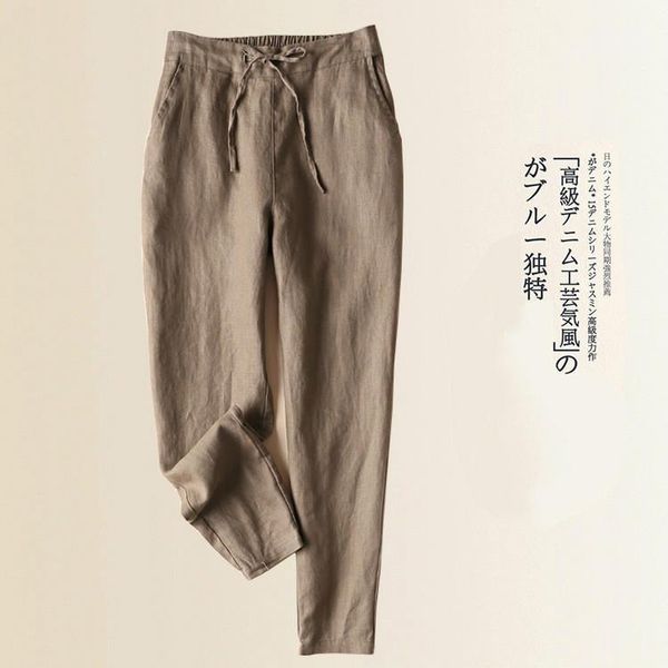 female summer cotton linen pants korean plus size 3xl khaki pencil pants girls loose slim trousers women casual lace up capri1, Black;white
female summer cotton linen pants korean plus size 3xl khaki pencil pants girls loose slim trousers women casual lace up capri1, Black;white