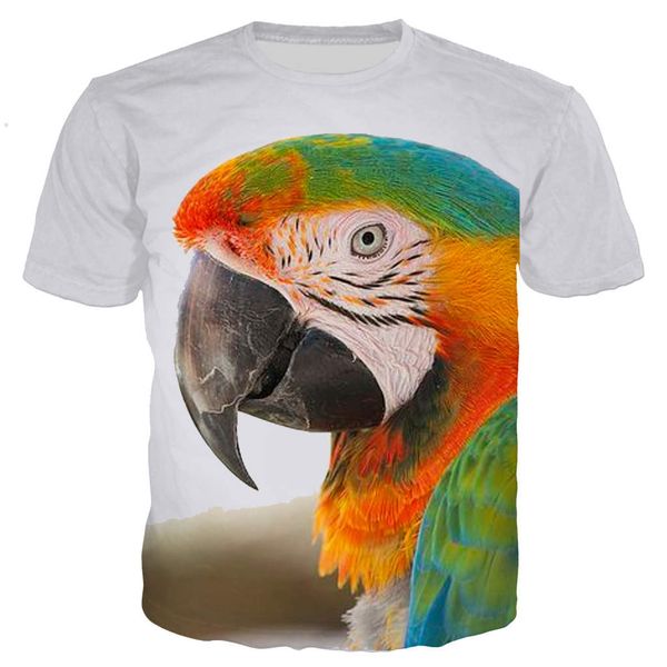 new cool animal cockatoo 3d print shirts comics kawaii graphic men clothing