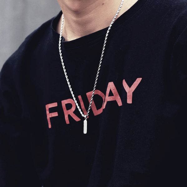 brand japanese and korean necklaces, personalized lovers, versatile student pendant, hip hop simple fashion accessories, Silver
brand japanese and korean necklaces, personalized lovers, versatile student pendant, hip hop simple fashion accessories, Silver