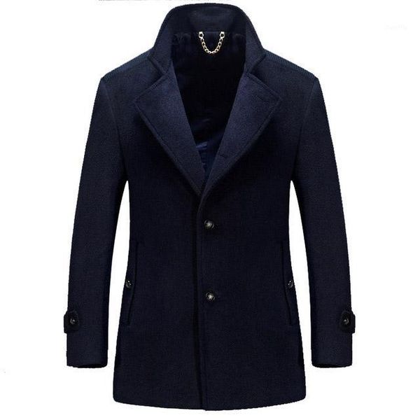 2018 autumn winter solid casual faux wool coat men long sleeve turn down collar button men's trench coat gd9821, Tan;black
2018 autumn winter solid casual faux wool coat men long sleeve turn down collar button men's trench coat gd9821, Tan;black