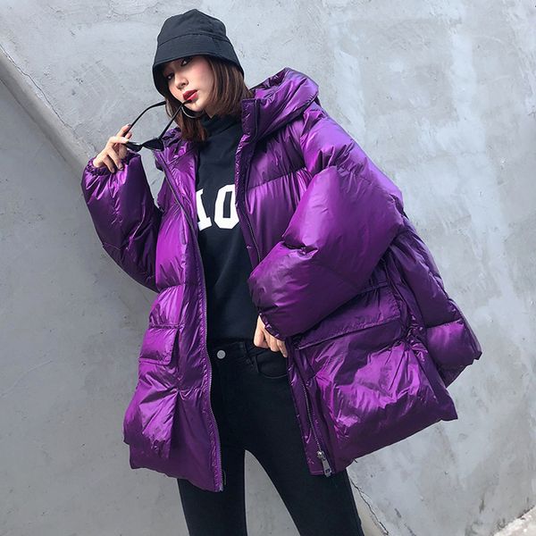 2019 new winter women jacket parka womens glossy hooded jackets winter down cotton large size warm thick parka loose coat my224, Black
2019 new winter women jacket parka womens glossy hooded jackets winter down cotton large size warm thick parka loose coat my224, Black