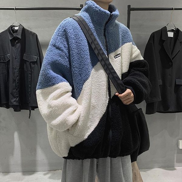 men's sweaters prowow cool color casual matching warm cotton jacket winter ins trend students loose thick cashmere boy clothing, White;black
men's sweaters prowow cool color casual matching warm cotton jacket winter ins trend students loose thick cashmere boy clothing, White;black