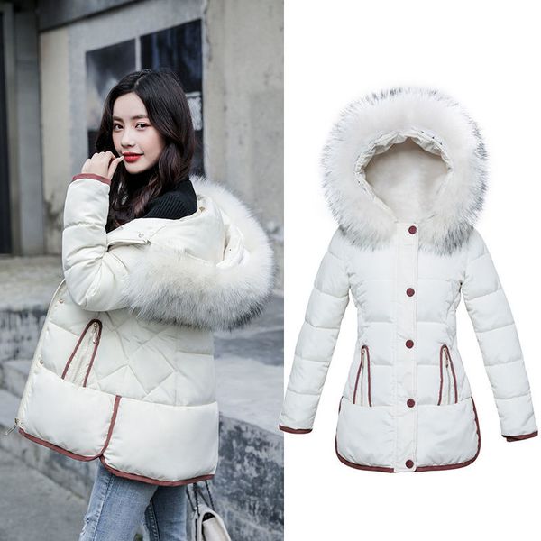 2021 coat female new hooded parka warm winter women mid-length wadded ladies women's down jacket a419 sivw, Black
2021 coat female new hooded parka warm winter women mid-length wadded ladies women's down jacket a419 sivw, Black
