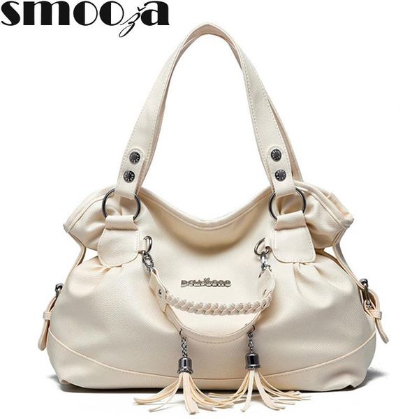 smooza women handbags female pu leather shoulder bags ladies portable office totes bag ladies hobos messenger bag