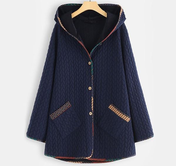 women jackets coat 2019 vintage hooded autumn winter warm coat button long sleeve slim outwear plus size s-5xl overcoat, Black;brown
women jackets coat 2019 vintage hooded autumn winter warm coat button long sleeve slim outwear plus size s-5xl overcoat, Black;brown