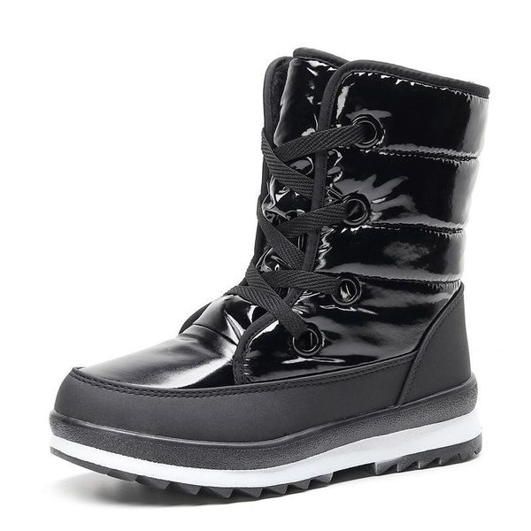 snow boots 2020 new women winter boots waterproof non-slip lace-up flat middle tube fashion plus size women shoes, Black
snow boots 2020 new women winter boots waterproof non-slip lace-up flat middle tube fashion plus size women shoes, Black