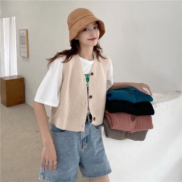 2020 новый стиль жилета vestwomen рано осенью кардиган корейского стиля универсален рукава трикотажного жилета женщины короткой и потерять w, White;black
2020 новый стиль жилета vestwomen рано осенью кардиган корейского стиля универсален рукава трикотажного жилета женщины короткой и потерять w, White;black