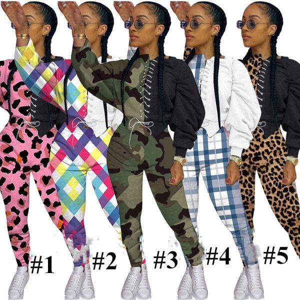 women bodysuit tracksuit camouflage leopard two-piece strap designers crop t-shirt pullover legging pants outfit sportwear e92904, White
women bodysuit tracksuit camouflage leopard two-piece strap designers crop t-shirt pullover legging pants outfit sportwear e92904, White