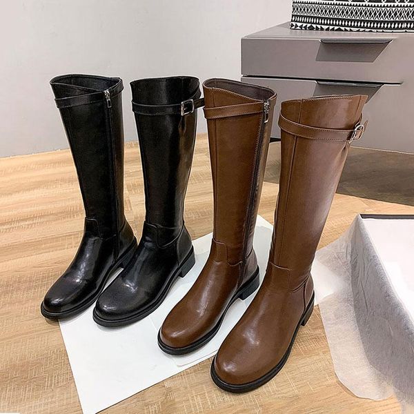 eoeodoit fashion leather riding boots women low chunky heels autumn winter western booties calf boot, Black
eoeodoit fashion leather riding boots women low chunky heels autumn winter western booties calf boot, Black