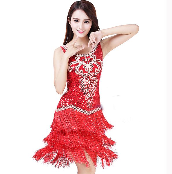 ladies 1920s flapper dress vintage charleston gatsby fringed outfits cocktail latin dance dress stage competition dress, Black;red
ladies 1920s flapper dress vintage charleston gatsby fringed outfits cocktail latin dance dress stage competition dress, Black;red