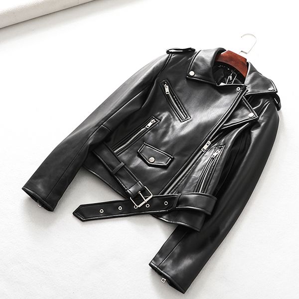 2021 new spring black autumn false women's soft lapel plutonium leather jacket pants outwear yy80
2021 new spring black autumn false women's soft lapel plutonium leather jacket pants outwear yy80