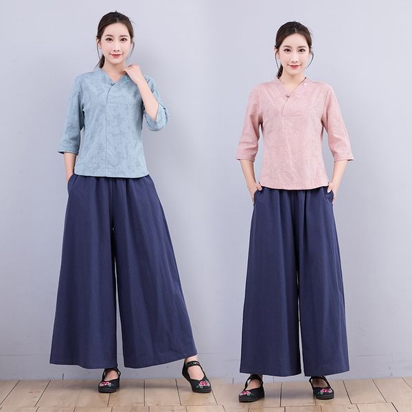 owf0b yoga style cotton leg linen yoga ethnic clothing wide leg pants clothingartistic jacquard chinese clothing wide and pants tea suit two, Gray
owf0b yoga style cotton leg linen yoga ethnic clothing wide leg pants clothingartistic jacquard chinese clothing wide and pants tea suit two, Gray