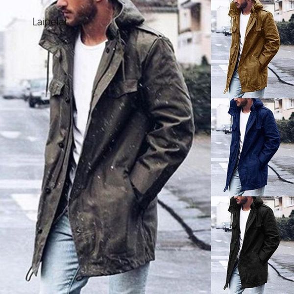 laipelar 2020 men's casual trench solid coat casual male spring coat hooded outwear overcoat outwear clothes stylish coats, Black;brown
laipelar 2020 men's casual trench solid coat casual male spring coat hooded outwear overcoat outwear clothes stylish coats, Black;brown