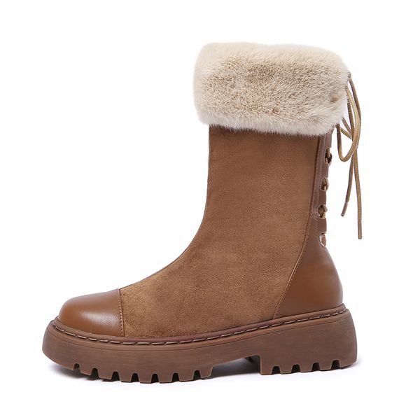 2020 winter chunky snow women suede leather warm plush platform ankle boots fur lace up fashion ladies booties thick heels, Black
2020 winter chunky snow women suede leather warm plush platform ankle boots fur lace up fashion ladies booties thick heels, Black