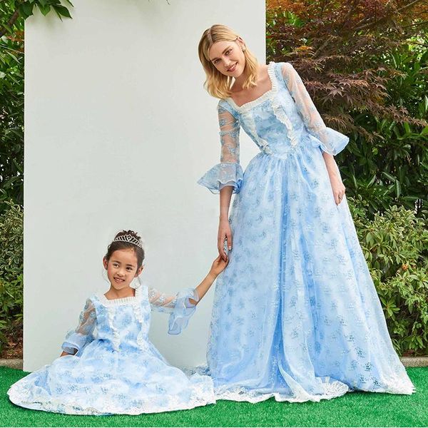 family matching outfits mother daughter princess dresses wedding clothes mom and elegant dress ball gowns baby girls 2 12 years, Blue
family matching outfits mother daughter princess dresses wedding clothes mom and elegant dress ball gowns baby girls 2 12 years, Blue