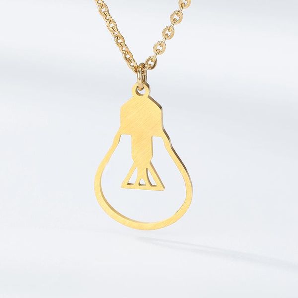 stainless steel rose gold color light bulb necklaces pendants women jewelry accesorios mujer collier femme, Silver
stainless steel rose gold color light bulb necklaces pendants women jewelry accesorios mujer collier femme, Silver