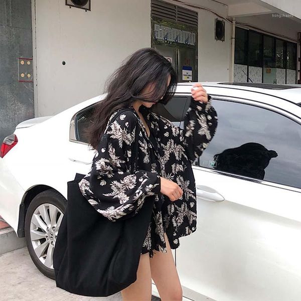 korean women's fashion shows thin temperament leisure 2019 new spring korean loose and versatile leaf shirt coat1, White
korean women's fashion shows thin temperament leisure 2019 new spring korean loose and versatile leaf shirt coat1, White