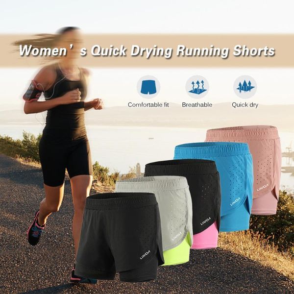 lixada women 2-in-1 running shorts quick drying breathable active training exercise jogging cycling shorts with longer liner, Black;blue
lixada women 2-in-1 running shorts quick drying breathable active training exercise jogging cycling shorts with longer liner, Black;blue