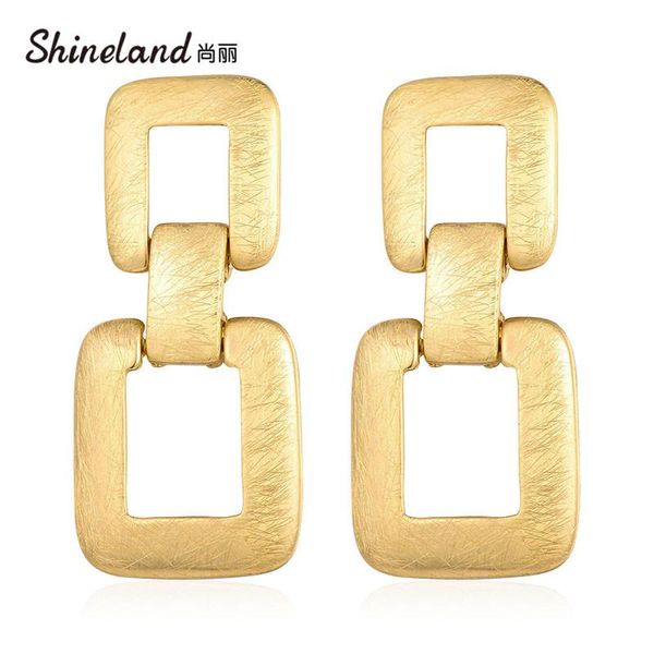 shineland vintage large metal drop earrings for women statement geometric drawing trendyen fashion jewelry punk bijoux gift, Silver
shineland vintage large metal drop earrings for women statement geometric drawing trendyen fashion jewelry punk bijoux gift, Silver
