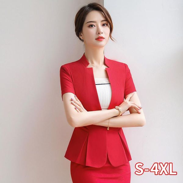 pant suits short-sleeved business wear women's summer stand collar suit women's formal interview office lady wear1, White;black
pant suits short-sleeved business wear women's summer stand collar suit women's formal interview office lady wear1, White;black