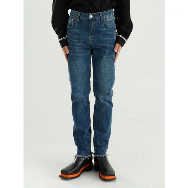 men's jeans male japan korea fashion denim pants jean men vintage broken hem streetwear hip hop casual slim fit trousers1, Blue
men's jeans male japan korea fashion denim pants jean men vintage broken hem streetwear hip hop casual slim fit trousers1, Blue