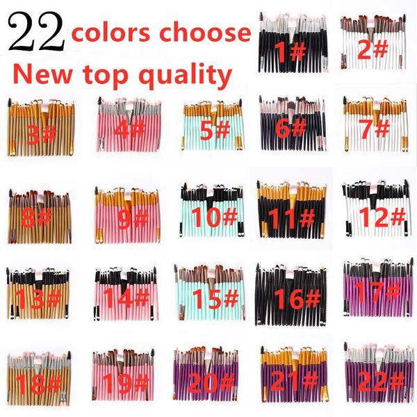 22 colors 20pcs/set cosmetic makeup brushes set powder foundation eyeshadow eyeliner lip brush tool brand
22 colors 20pcs/set cosmetic makeup brushes set powder foundation eyeshadow eyeliner lip brush tool brand