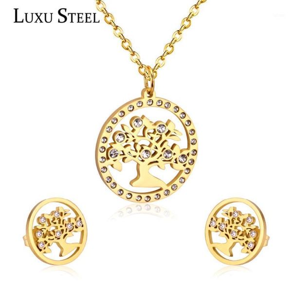 luxusteel cubic zirconia jewelry set classic jewelry gold color tree pendant necklace earrings christmas party girl1, Silver
luxusteel cubic zirconia jewelry set classic jewelry gold color tree pendant necklace earrings christmas party girl1, Silver