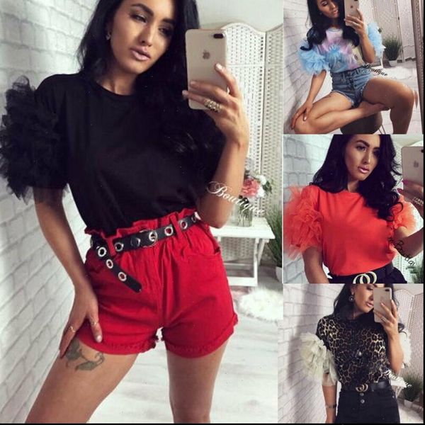 women blouse 2021 new autumn tulle ruffle short sleeve shirt ladies loose casual collar leopard print shirt new, White
women blouse 2021 new autumn tulle ruffle short sleeve shirt ladies loose casual collar leopard print shirt new, White
