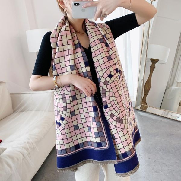 scarves women korean style autumn and winter scarf fashion all-match thick warm shawl long cashmere plaid tassel, Blue;gray
scarves women korean style autumn and winter scarf fashion all-match thick warm shawl long cashmere plaid tassel, Blue;gray