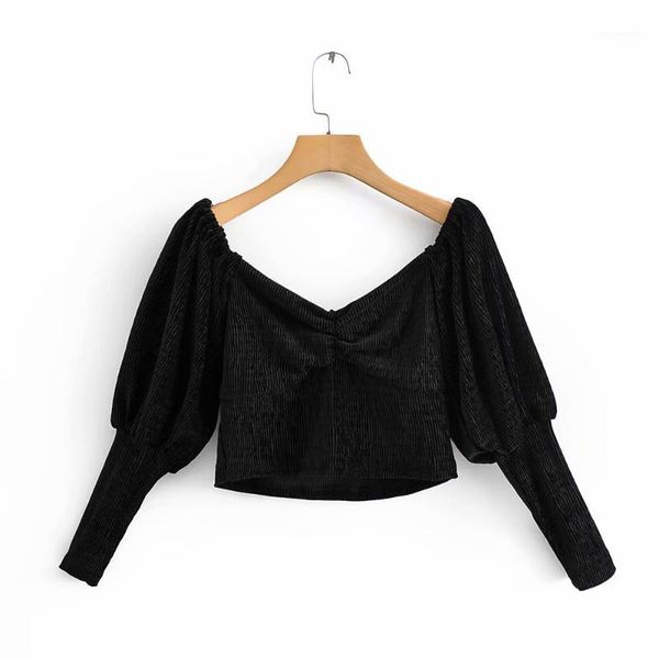 women's blouses & shirts women square collat black velvet smock blouse shirt puff sleeve pleated short blusas casual slim feminina, White
women's blouses & shirts women square collat black velvet smock blouse shirt puff sleeve pleated short blusas casual slim feminina, White