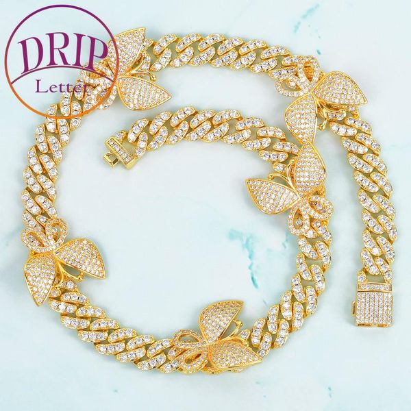 chains 10mm cuban link necklace with butterfly women jewelry zircon miami charm men's hip hop chain, Silver
chains 10mm cuban link necklace with butterfly women jewelry zircon miami charm men's hip hop chain, Silver