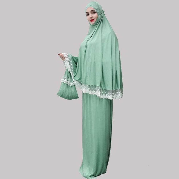 lace trim two-piece prayer outfit islamic muslim women prayer dress salat set 2 pcs long khimar and skirt jilbab set ramadan, Red
lace trim two-piece prayer outfit islamic muslim women prayer dress salat set 2 pcs long khimar and skirt jilbab set ramadan, Red