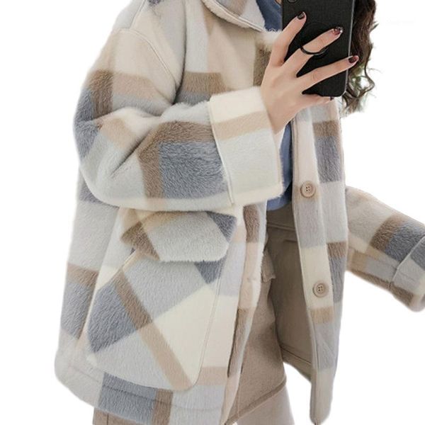 winter jacket women winter new plaid woolen coat thickening straight large size woman coats1, Black
winter jacket women winter new plaid woolen coat thickening straight large size woman coats1, Black