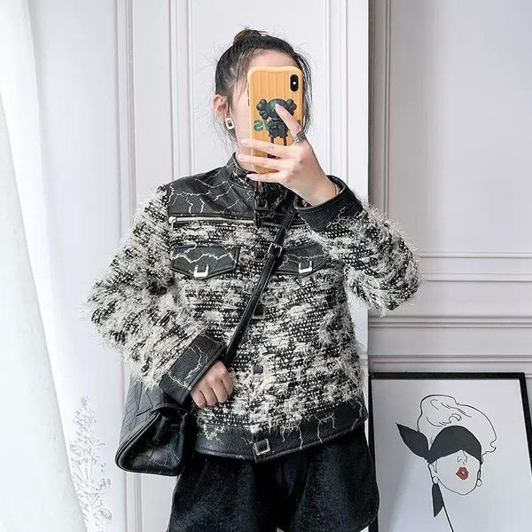 women's leather & faux woman coats 100% sheepskin coat full sleeve female jackets natural genuine short ladies, Black
women's leather & faux woman coats 100% sheepskin coat full sleeve female jackets natural genuine short ladies, Black