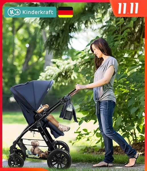 3 In 1 Travel System Newborn High-landscape Luxury Baby Stroller With Carrycot,kinderwagen 2 In 1, Pushchair/pram