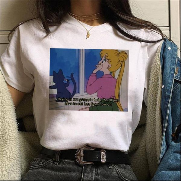 new summer sailor moon cartoon print women graphic tee shirt kawaii harajuku t shirt women t shirt casual tumblr, White
new summer sailor moon cartoon print women graphic tee shirt kawaii harajuku t shirt women t shirt casual tumblr, White
