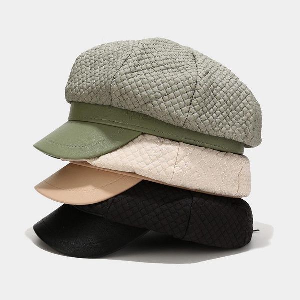 stingy brim hats 2021 cotton plaid sboy cap beret casual painter hat peaked octagonal for women and girl 16, Blue;gray
stingy brim hats 2021 cotton plaid sboy cap beret casual painter hat peaked octagonal for women and girl 16, Blue;gray