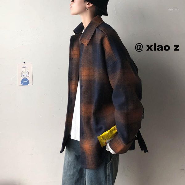 men's plaid windbreaker 2020 winter autumn loose large size casual korean student trend wool coat thick chinese style red1, Tan;black
men's plaid windbreaker 2020 winter autumn loose large size casual korean student trend wool coat thick chinese style red1, Tan;black
