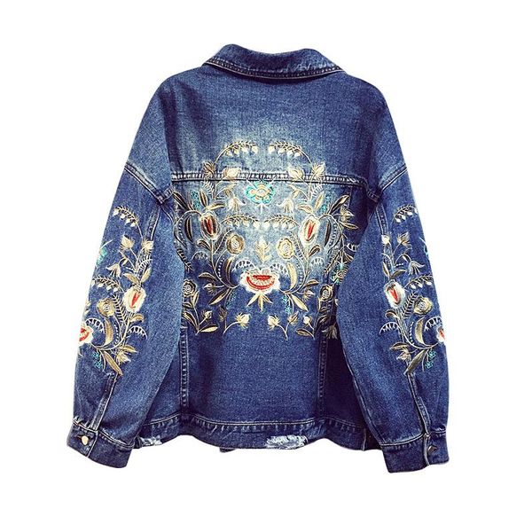 women's jackets spring plus size long sleeve denim jacket for women embroidery big 5xl jeans coat casual streetwear basic, Black;brown
women's jackets spring plus size long sleeve denim jacket for women embroidery big 5xl jeans coat casual streetwear basic, Black;brown