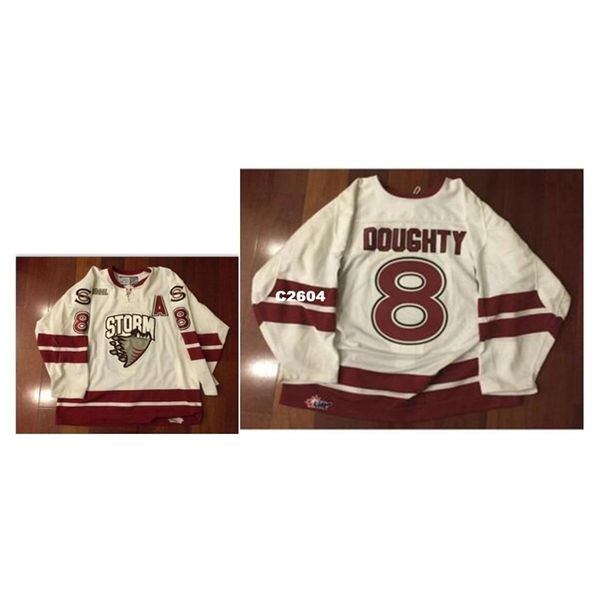 real men real full embroidery #8 ohl guelph storm drew doughty hockey jersey or custom any name or number hockey jersey, Black
real men real full embroidery #8 ohl guelph storm drew doughty hockey jersey or custom any name or number hockey jersey, Black