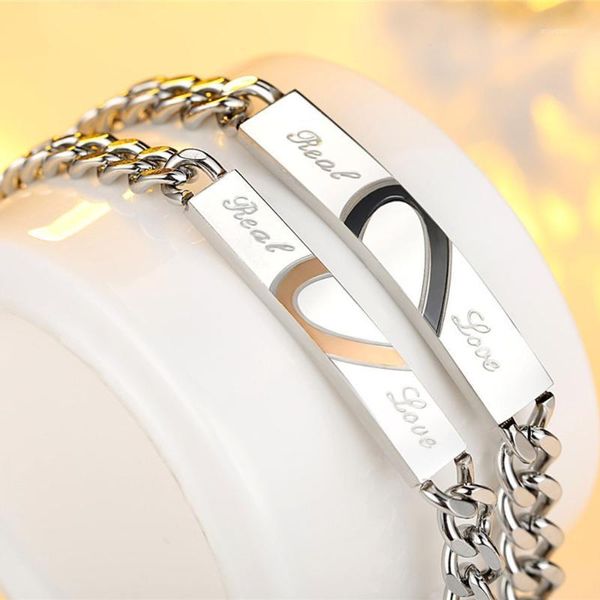 love heart bracelet lover couple bangle real love joint bracelet boyfriend girlfriend jewelry gift bracciali1, Golden;silver
love heart bracelet lover couple bangle real love joint bracelet boyfriend girlfriend jewelry gift bracciali1, Golden;silver