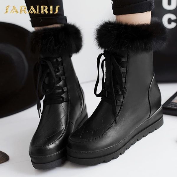 brand new 2020 big size 43 height increased heels shoelaces keep warm fur plush women winter shoes female snow boots, Black
brand new 2020 big size 43 height increased heels shoelaces keep warm fur plush women winter shoes female snow boots, Black
