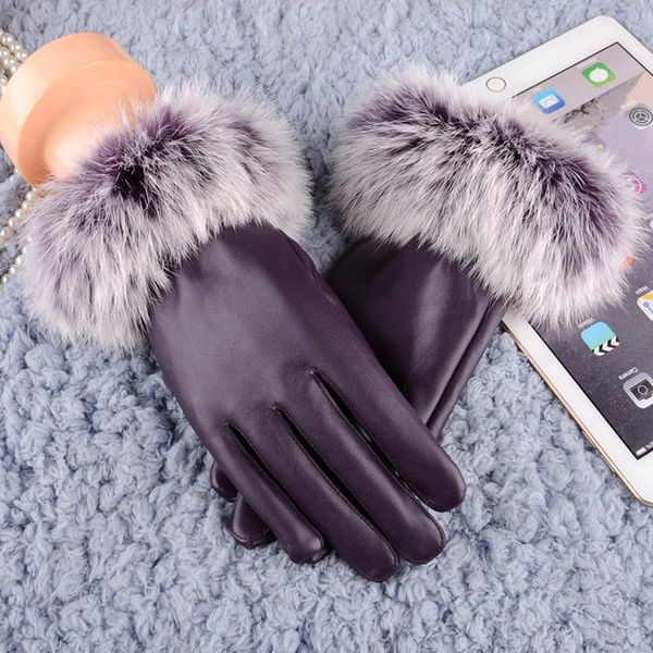 new women pu leather gloves winter elegant warm gloves ladies mittens fashion female wrist ski plush drivi sqcjes, Black
new women pu leather gloves winter elegant warm gloves ladies mittens fashion female wrist ski plush drivi sqcjes, Black