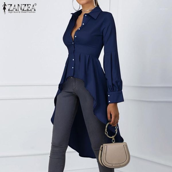 stylish women blouses 2020 fashion zanzea female asymmetrical high waist tunic shirts casual loose solid buttons blusas 71, White
stylish women blouses 2020 fashion zanzea female asymmetrical high waist tunic shirts casual loose solid buttons blusas 71, White